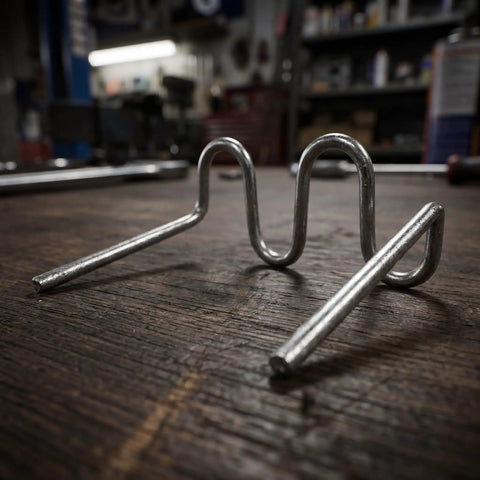 Cool 2000-Pack Wave Shape Welding Staples For Car Bodywork, Heavy Duty Carbon Steel Hot Stapler Pins showing a silver wave shape staple.