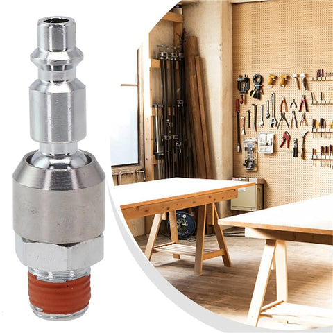 360 Degree Rotary Union Air Joint For Pneumatic Tools And Air Compressors Leakproof 360 Rotation Connector No Tangling Design High Flow Pneumatic Coupling For Hoses And Your Workshop Gear. Metal air joint with workshop hose use