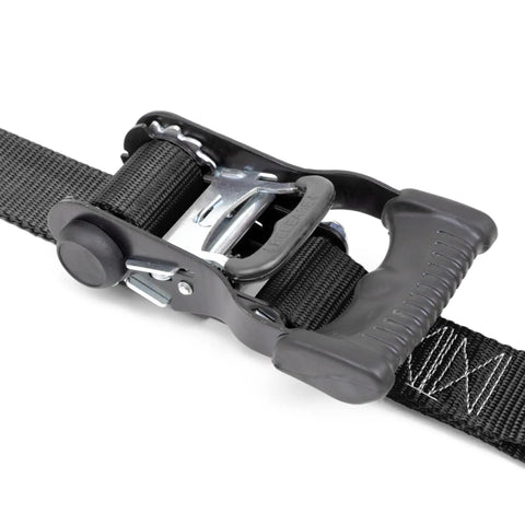 Heavy Hitter Endless Ratchet Straps 1.5 Inch By 4 Foot ergonomic grip and ratchet mechanism detail image.