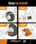 Step-by-step installation for Rear Wheel Bearing And Hub Assembly 512353 For Honda Accord 2008-2012 and Acura TSX 2009-2014