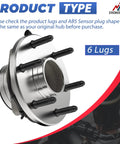 Front Wheel Hub Bearing Assembly 6 Lug With ABS 2 Pack For 2000 2006 Chevy Tahoe And 2001 2006 GMC Sierra 1500 2WD