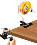 Pro Grade Fishing Line Winder Spooler with Clamp Portable Multifunction Spooling Station for Spinning and Casting Reels setup on table