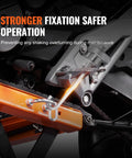 Hydraulic Motorcycle Lift Table With Wide Deck 350 Lbs Capacity Foot Operated Jack For Dirt Bikes And ATVs close-up view