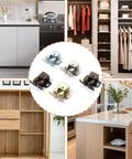 Heavy Duty Double Roller Cabinet Door Catches For Wardrobe And Cupboard Smooth Glide Metal Hardware installation with various finishes.