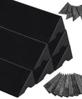 8 Foot Pool Table Bumpers Set Of 6 With Cushion Facings For Billiard Rails 8 Corner Pocket Facings Included, shown from side angle