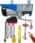 Bigorenda 1320Lb Electric Hoist With Wireless Remote And Wired Control, dual lifting speeds and heavy-duty motor for smooth operation.