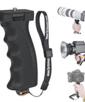 Ergonomic Camera Grip Stabilizer Rig for DSLR Mirrorless and Camcorder, Ultra Portable Handheld Selfie Stick with wrist strap