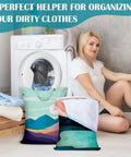 Two Pack Large Travel Laundry Bags With Handle Waterproof Washable Dirty Clothes Bags For Travel Wet And Dry Use 18 By 23 Inches