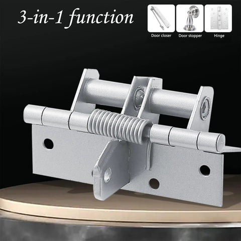 4 Pack 4 Inch Self Closing Spring Door Hinges For Interior Doors Heavy Duty Black Residential Door Hardware With Auto Close And Locking Function Durable Rust Resistant