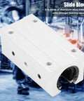 Slick 20mm Aluminum Long Rail Block With SBR20LUU Linear Motion Guide, showcasing strong aluminum alloy construction for CNC tools.
