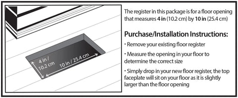 Art Deco Floor Register 4x10 Inches Brushed Nickel 8 Pack Sleek Vent Cover For Floor Heating And Cooling Damper Box