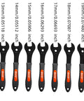Bike Cone Wrench Set 13mm To 19mm 7-Piece For Wheel Hub Axle Nut Install Remove Spanner Repair Kit For Bicycle Maintenance