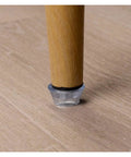 50 Pcs Nail On Rubber Feet For Cutting Boards And Furniture Legs Non Slip Silicone Gliders on wood surface