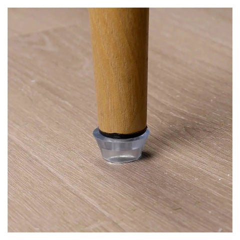 50 Pcs Nail On Rubber Feet For Cutting Boards And Furniture Legs Non Slip Silicone Gliders on wood surface