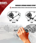 TigerGate Twin Cam Easy Pull Clutch Lever Kit for Harley 2000–2017; silver lever installed on handlebars with hand pulling
