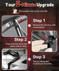 Step-by-step guide for installing Premium Heavy Duty Rear Hatch Struts For Toyota Sienna 2011 Through 2020 Replacement Power Liftgate.
