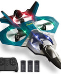Remote Control Airplane With Three Batteries, Foam RC Plane For Kids And Adults, Beginner Friendly with controller and LEDs
