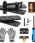 Pivot Hinge Kit For Murphy Door Hidden Door System Heavy Duty 570 Lb Load Bearing 360 Rotation Invisible Hinges Set