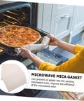 Ten Piece Microwave Mica Sheets For Oven Insulation And Heat Resistant Shield Reusable Mica Plates For Microwave Ovens in use