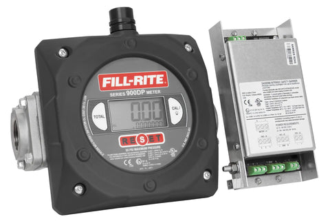 900CDP Digital Nutating Disc Fuel Transfer Meter With Pulse Output 1 Inch Inlet 6 to 40 GPM 23 to 151 LPM Reads Gas Diesel