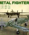Metal Aircraft Building Kit For Kids 8 To 12 258 Piece STEM Construction Set With Nuts Bolts Screwdriver Wrench DIY Model
