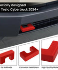 Tesla Cybertruck Tow Hook Covers Front Hitch Cover For 2024 2025 2026 Models Red Premium Quality Custom Fit Car Tow Hook Caps