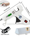Hot Glue Gun Kit With 30 Glue Sticks For Fast 1 Minute Warm Up And High Temp For School Crafts DIY Projects And Quick Home Repairs