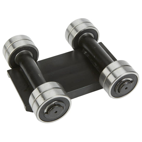 Heavy Duty Machinery Skates Loaded With Eight Knockout Steel Wheels And Three Thousand Three Hundred Pound Pulling Power For Effortless Rolling Haulin Of Big Shop Equipment And Factory Loads