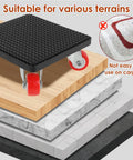 4 Pcs Heavy Duty Furniture Dollies With 360 Degree Spin Wheels, suitable for various terrains, textured surface, ideal for smooth moving.