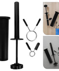 Compact Fitness Loading Pin With Adapter Sleeve For Quick Weight Plate Changes, Wide Barbell Compatibility, Portable Gym Weight Stack Pin Latch, Quick Locking System For Home And Studio Workouts shown with clips