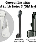 Premium Heavy Duty Replacement Keys For Pool And Garden Gate Magnetic Safety Latches Compatible With Original Series Guaranteed Smooth Operation Effortless Install Two Pack - keys and latches for old style MA latch series 2