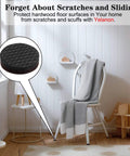 Non Slip Furniture Pads Set 38 Pcs 1 2 3 Inch Self Adhesive Rubber Feet Anti Slide Protectors for furniture on hardwood floors