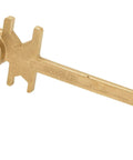 Bronze Alloy Non Sparking Straight Drum Bung Nut Wrench With Ring And Faucet Wrench Pro Grade Multipurpose Drum Accessory