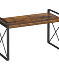 Rustic brown Totally Legit Countertop Shelf Organizer Rack with steel brackets, versatile for kitchen or bathroom storage.