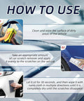 Instructions for using Scratch Remover For Cars Quick Fix Kit With Nano Sparkle Cloth 60g, Restores Car Paint, Eliminates Scratches And Swirl Marks, Restores Shine And Adds Protective Layer For A Glossy Ride