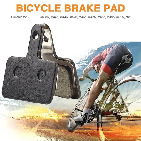 Bicycle brake pad for hydraulic disc systems, resin compound, pack of fifteen, designed for optimal stopping power and durability
