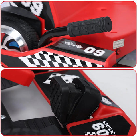 Electric Go Kart For Kids And Teens 36V Ride On Drift Kart With 350W Motor Up To 16 MPH Four Level Length Adjustment red seat and handle