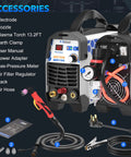 Upgraded 60Amp Plasma Cutter With Dual 120 And 240V Inverter IGBT High Frequency Non Touch Arc Start 2025 Model displayed with accessories
