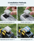 Solid Remote ID Module For Drones Featuring Built In GPS Tracker And Kickass Beeper For Fast Field Recovery No Sweat Setup Sweet Accessory For Pilots Craving Reliable Location Tracking installation methods, shown on various drone surfaces.