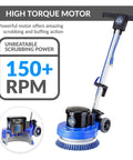 Core 13 Inch Electric Floor Buffer Scrubber And Polisher For All Floor Surfaces Heavy Duty Cleaning Machine with high torque motor.