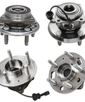 Four Front And Rear Wheel Bearing Hubs Assembly Replacement Kit for 2010-2017 Chevy Equinox and GMC Terrain, AWD and FWD