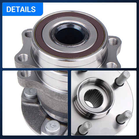 Details view of Rear Wheel Bearing And Hub Assembly Set Of 2 For Subaru Forester 2014 To 2018, Impreza 2012 To 2021