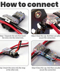 How to connect Solid As A Rock Solderless Wire Connectors Kit For 18 To 22 Awg with quick splice terminal steps.