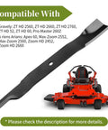 High Lift Blades Kit For 60 Inch Mower Decks And Pro Master 260Z Zero Turn Mowers 3 Pack Replacement 09081200 blade and mower