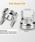 6 Piece S45 Plasma Cutter Torch Consumables Kit Including Retaining Cap Stand Off and Swirl Ring for S45 Torch Maintenance