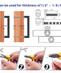 Black 5 Inch Square Cabinet Pulls 30 Pack Stainless Steel Kitchen Cabinet Handles Modern Hardware For Cabinets And Cupboards With Drill Mounting Template And Included Screws For Precise Easy Installation