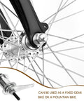 Rear Hub Replacement Assembly With Bearings For Bike Coaster Brake 36 Holes Steel MTB Rear Hub Part Upgrade Durable Ride Ready Bike Back Brake System For All Weather Use