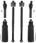 All In One Front Suspension Kit With 12 Pieces Including Upper Control Arms Lower Ball Joints Outer And Inner Tie Rod Ends Sway Bar End Links And Rack Boots Direct Fit For 2015 2020 Cadillac Escalade Suburban Tahoe Silverado Sierra 1500 parts displayed