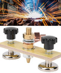Heavy Duty Magnetic Ground Wire Clamp For Welding With Insulated Holder, durable construction for metal projects.