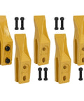 Five Set Trenching Bucket Teeth Kit For Skid Steer Backhoe Bolt On Teeth with Bolts and Nuts for Mini Excavators